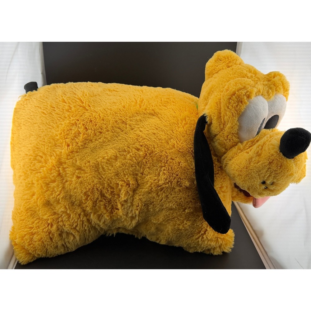 Disney Parks Pluto Plush: Pillow Pet, Stuffed Animal Dog, Yellow, Large